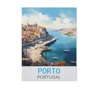 Puzzles for Adults Jigsaw Puzzles 1000 Pieces for Adults Kids，Porto Portugal，Wood Puzzle Jigsaw Puzzle Artwork Intellective Educational Toys Gifts（38x52cm）-FK24