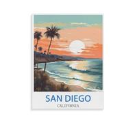 Puzzles for Adults Jigsaw Puzzles 1000 Pieces for Adults Kids，San Diego California，Paper Puzzle Jigsaw Puzzle Artwork Intellective Educational Toys Gifts（38x52CM）-P48