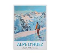 Puzzles for Adults Jigsaw Puzzles 1500 Pieces for Adults Kids，Alpe D'huez Grand Domaine Ski，Paper Puzzle Jigsaw Puzzle Artwork Intellective Educational Toys Gifts（57x87cm）-FE4