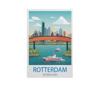 Puzzles for Adults Jigsaw Puzzles 1500 Pieces for Adults Kids，Rotterdam Netherlands，Artwork Intellective Educational Toys Gifts（57x87cm）-GA27