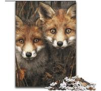 Puzzles Forest Fox 1000 pièces pour Adultes, Cadeaux pour 14 Ans et Plus Entraînez Votre Cerveau et Vos Mains Cadeaux de Noël (50x75cm)