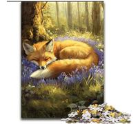 Puzzles Forest Fox pour Adultes, 1000 pièces, Jeux éducatifs, décoration d'intérieur, idéal pour la décoration de Bureau (50x75cm)