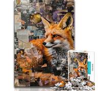 Puzzles Fox Graffiti pour Adultes, Difficiles à réaliser, mais Amusants et Humoristiques, Cadeaux d'anniversaire, décoration Murale (38x26cm)