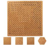 Puzzles Fractal Tray Puzzles, Puzzle en bois dur Difficult pour Adultes, Puzzle unique Irrégulier sans image, Cadeau de jeu de l'esprit de pensée inverse (#c)