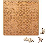 Puzzles Fractals, Puzzle en Bois Stimulant, Labyrinthe Créatif Unique Et Irrégulier, d'une Difficulté Impossible for Adultes, Puzzle Irrégulier avec Cadre Qui Fait Appel à La Pensée (C)