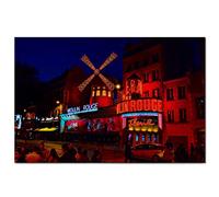 Puzzles France Moulin Rouge Paris Puzzle 1000 pièces pour Adultes et Famille Souvenir de Voyage en Bois 30x20 Pouces