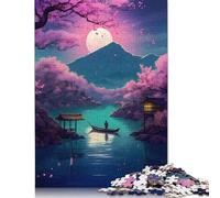 Puzzles Full Moon The Lake 2 : 1 500 pièces pour Adultes, Jeu de détente et de défi, pour Enfants à partir de 12 Ans, 1 500 pièces (85 x 57 cm)