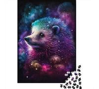 Puzzles Galaxy Animal Hedgehog pour Adultes, 1 000 pièces, Jeu éducatif pour Adolescents, Jouet de défi, Cadeaux de Noël, 1 000 pièces (38 x 26 cm)