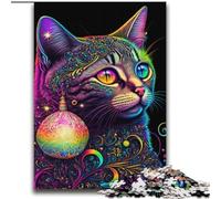 Puzzles Galaxy Art Cat pour Adultes 2000 pièces, pour Les 14 Ans et Plus, Jeux Amusants, activités Amusantes à la Maison, Cadeaux d'anniversaire, Cadeaux de Voyage (70x100cm)