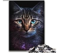 Puzzles Galaxy Art Cat pour Adultes et Adolescents, à partir de 14 Ans, Jeu de Noël Anti-Stress, Cadeaux pour Femmes (70x100cm)