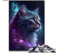 Puzzles Galaxy Art Cat pour Adultes et Adolescents, adaptés aux 14 Ans et Plus, idées Cadeaux pour améliorer la mémoire (26x38cm)