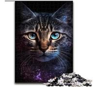 Puzzles Galaxy Art Cat pour Adultes et Adolescents, Jeu Familial Anti-Stress, défi Difficile, Superbes Cadeaux et Jouets (26x38cm)