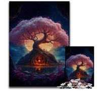 Puzzles Galaxy Art Cherry Tree de 1000 pièces, Puzzles impossibles pour Adultes, idée Cadeau d'anniversaire, Jeu de réflexion Stimulant 26x38cm/10,23x14,96 Pouces