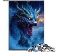 Puzzles Galaxy Art Wolf pour Adolescents, Jeux éducatifs à Faire soi-même avec Affiche et fiche de Questions Assorties (14 Ans et Plus) (26x38cm)