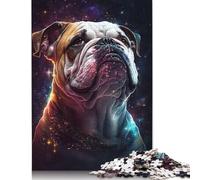 Puzzles Galaxy Colour Bulldog 1000 pièces pour Adultes, Jouets de décompression, Casse-tête pour Enfants, Cadeau de Noël, 1000 pièces (75 x 50 cm)