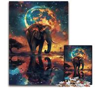 Puzzles Galaxy Elephant 1000 pièces pour Adultes, Puzzles Difficiles pour Adultes, activités Amusantes à la Maison, Cadeaux d'anniversaire, Cadeaux de Voyage 50x75cm