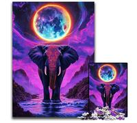 Puzzles Galaxy Elephant 1000 pièces pour Adultes, Puzzles pour Adultes, défi cérébral, activité éducative pour Adolescents 26 x 38 cm / 10,23 x 14,96 Pouces