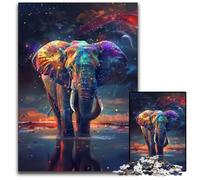 Puzzles Galaxy Elephant pour Adultes, 1 000 pièces, Puzzles impossibles pour Adultes, défi cérébral, pour Adolescents et décoration d'intérieur 26x38cm/10,23x14,96 Pouces