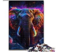 Puzzles Galaxy Elephant pour Adultes 1000 pièces, Jeu Familial Anti-Stress, défi Difficile, Cadeaux pour Amis et Famille (26x38cm)