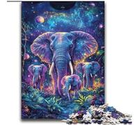 Puzzles Galaxy Elephant pour Adultes et Adolescents, 2000 pièces, Jouets éducatifs et éducatifs, Jeux familiaux avec Affiche et fiche de Questions (70x100cm)