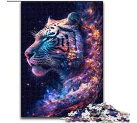 Puzzles Galaxy Fantasy Tiger pour Adultes et Adolescents, Jeu Stimulant et Jeu Familial, Cadeau d'anniversaire, décoration Murale (50x75cm)