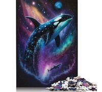 Puzzles Galaxy Killer Whale 500 pièces pour Adultes, Jouets éducatifs, Jeux en Famille, Cadeaux d'anniversaire, 500 pièces (52 x 38 cm)