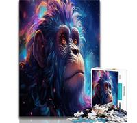 Puzzles Galaxy Monkey pour Adolescents 1000 pièces, Jeux éducatifs Anti-Stress, adaptés à la décoration de Bureau (38x26cm)