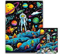 Puzzles Galaxy Planet 1000 pièces pour Adultes, Puzzles en Bois, pour la décoration intérieure et Les fêtes de Fin d'année, 50x75cm / 19,68x29,52 Pouces
