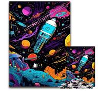 Puzzles Galaxy Planet 1000 pièces pour Adultes, Puzzles en Bois, pour la décoration intérieure et Les fêtes de Fin d'année, 50x75cm / 19,68x29,52 Pouces