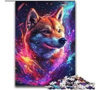 Puzzles Galaxy Shiba Inu pour Adultes 2000 pièces, Anti-Stress, Vacances à la Maison, Passe-Temps, Amour Entre Couples 70x100cm