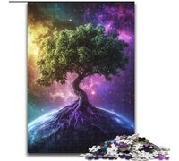 Puzzles Galaxy Tree of Life pour Adolescents, 1000 pièces, Anti-Stress, pour Passer des Vacances à la Maison, pour Tuer Le Temps, Interaction Parent-Enfant (26x38cm)