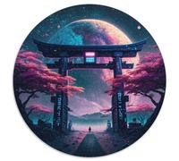 Puzzles Gate to The Beyond 1000 pièces pour Adultes Puzzles Ronds 1000 pièces pour Adultes pour Jeu interactif Familial 67,5 x 67,5 cm