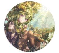 Puzzles Genshin Impact Collei pour Adultes, 1000 pièces, Puzzle Rond de 1000 pièces, Jeu de réflexion, Jeu Familial interactif, adapté aux 14 Ans et Plus, 67,5 x 67,5 cm