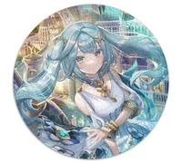 Puzzles Genshin Impact Faruzan pour Adultes, 1000 pièces, Puzzle Rond de 1000 pièces, Jeu de réflexion, Jeu Familial interactif, adapté aux 14 Ans et Plus, 67,5 x 67,5 cm