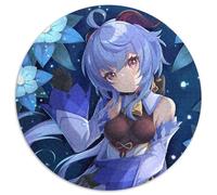 Puzzles Genshin Impact Ganyu pour Adultes 1000 pièces Puzzles pour Adultes Casse-tête Stimulant, Activité familiale, Décoration intérieure, Cadeau de Vacances 67,5 x 67,5 cm