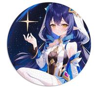 Puzzles Genshin Impact Layla pour Adultes, 1 000 pièces, Ronds, pour débutants, idéal pour Les Anniversaires et Les fêtes, 67,5 x 67,5 cm