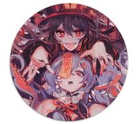 Puzzles Genshin Impact Qiqi 1000 pièces pour Adultes Puzzles Ronds de 1000 pièces pour Adultes Idéal pour Les Amoureux, Cadeau Parfait pour Noël, Nouvel an, Saint-Valentin 67,5 x 67,5 cm