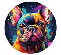 Puzzles Gifts Toys Puzzle Bouledogue français 1000 pièces 67,5 x 67,5 cm Puzzle Facile, Chaque pièce est Unique - Jeu Amusant et Stimulant en Famille
