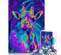 Puzzles Girafe Fantastique pour Adolescents, Jeu de Puzzles Amusants et Relevants, Chaque Pièce Est Unique - Jeu Familial Amusant et Relevant 50x75cm