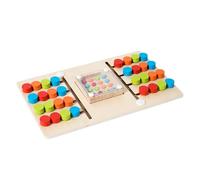 Puzzles Glissants pour - Jeu Éducatif De Perles À Secouer,Puzzles De Tri De Couleurs en Bois | pour Tout Petits Élèves Crèche Maternelle Maison Voyage Anniversaire Fête des Noël