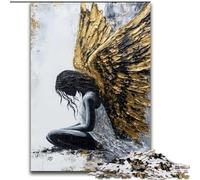 Puzzles Golden Angel pour Adolescents, Anti-Stress, Vacances à la Maison, Passe-Temps, Amour Entre Couples (26x38cm)