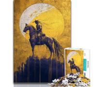 Puzzles Golden Cowboy pour Adultes et Adolescents, 2 000 pièces, stimulent Le Cerveau, stimulent la Patience et stimulent l'interaction Parent-Enfant, 70x100cm