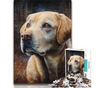 Puzzles Golden Retriever pour Adultes 1000 pièces, Staycation Kill Time, Chaque pièce est Unique - Jeu Familial Stimulant et Amusant (75x50cm)