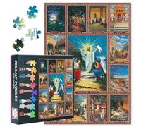 Puzzles Gott 1000 pièces, Puzzle de la résurrection de Jésus-Christ pour adultes 1000 pièces, Puzzles de l'Église orthodoxe de l'intercession de la Bienheureuse Vierge Marie, 50x70 cm