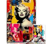 Puzzles Graffiti Art pour Adolescents, 1000 pièces, Jouets éducatifs et éducatifs, Jeux familiaux avec Affiche et fiche de Questions-réponses (38x26cm)