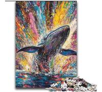 Puzzles Graffiti Baleine pour Adultes et Adolescents, 2000 pièces, à partir de 14 Ans, Idées Cadeaux pour Améliorer la Mémoire (70x100cm)