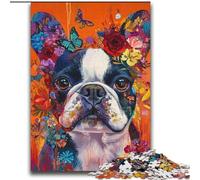 Puzzles Graffiti Bouledogue Français pour Adultes 2000, Jouets de Divertissement Familial Idéal comme Cadeau pour Toute la Famille 70x100cm