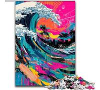 Puzzles Graffiti Surf pour Ados, activités familiales Amusantes à la Maison, Cadeaux d'anniversaire et de Voyage (50x75cm)