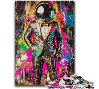 Puzzles Graffitis astronautes pour Adolescents 1000 pièces, Anti-Stress, Vacances à la Maison, Interaction Parent-Enfant 50x75cm