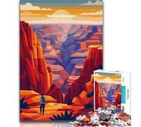Puzzles Grand Canyon Sunset pour Adultes 1000 pièces, Difficiles à réaliser mais Amusants et Humoristiques, décoration d'intérieur et Cadeaux Uniques 50x75cm